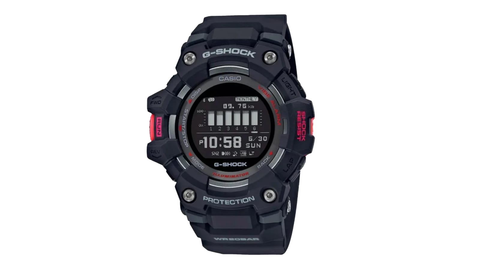 G-Shock GBD100-1 - Black / Red